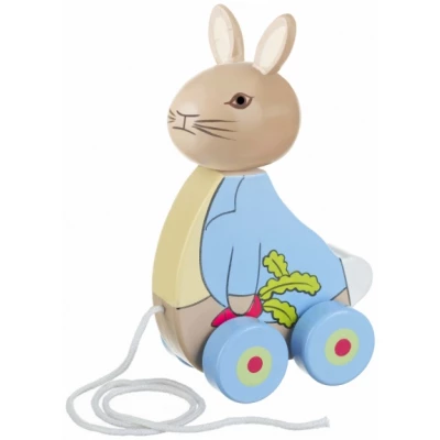 Juguete Tira y Empuja Madera Peter Rabbit