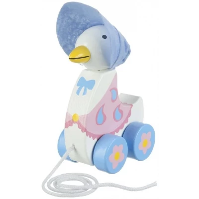 Juguete Tira y Empuja Madera Peter Rabbit Jemima Puddle Duck