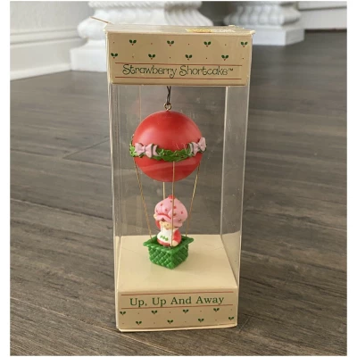 Adorno Navideño Frutillita Vintage Globo Aerostático