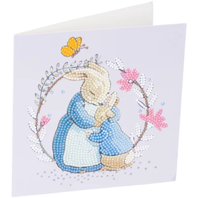 Set para Crear Tarjeta con Cristales Peter Rabbit Mrs. Rabbit