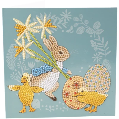 Set para Crear Tarjeta con Cristales Peter Rabbit Pollitos