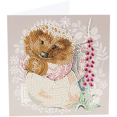Set para Crear Tarjeta con Cristales Peter Rabbit Mrs. TiggyWinkle
