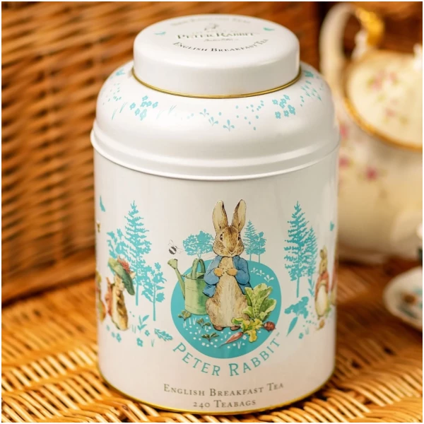 Lata 240 Bolsas de Té New English Teas Rabbit Regadera