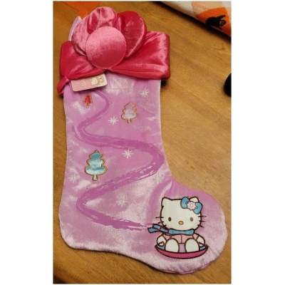 Bota Navideña Rosada Hello Kitty Sanrio