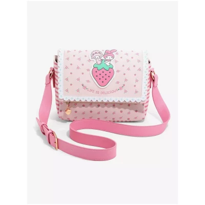 Bolso Cruzado My Melody Rosado Frutilla Sanrio