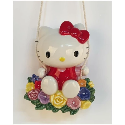 Figura de Porcelana Hello Kitty Columpio para Colgar Sanrio