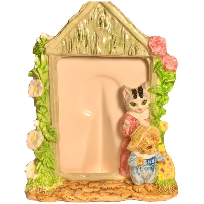 Marco de Foto Cerámica Tom Kitten y Mrs. Tabitha Beatrix Potter