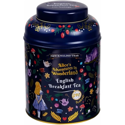 Lata 240 Bolsas de Té New English Teas Alicia en el País de las Maravillas Azul